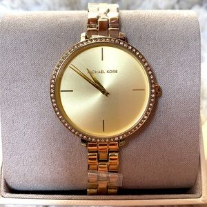 Michael Kors gold tone stainless steel watch 39mm